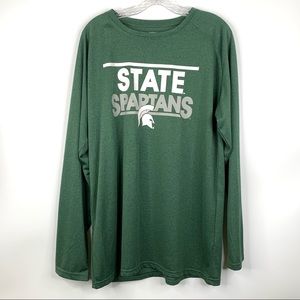 ProEdge | Michigan State Spartans Mens Shirt Long Sleeve Size Large